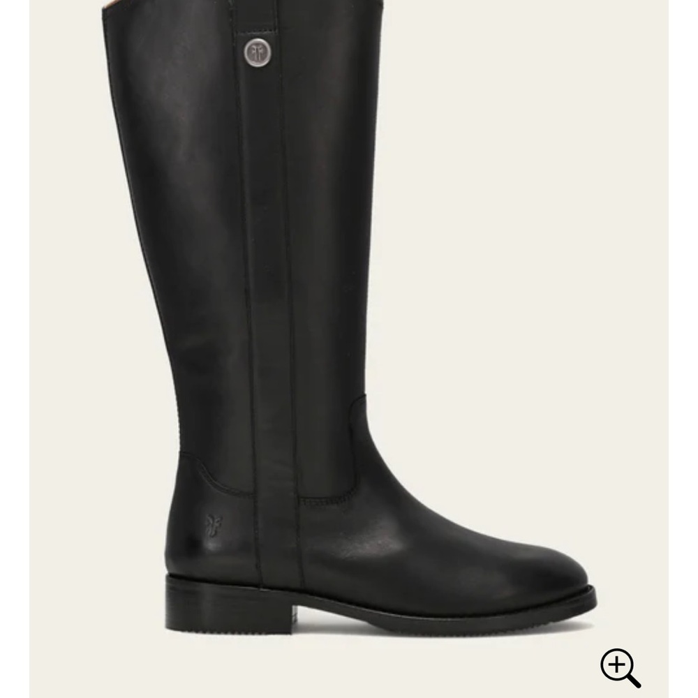 Frye Melissa Button Back Zip boots in Black